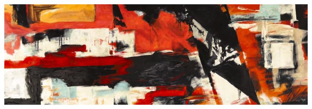 Eclectica-Paper Art-74"x26"