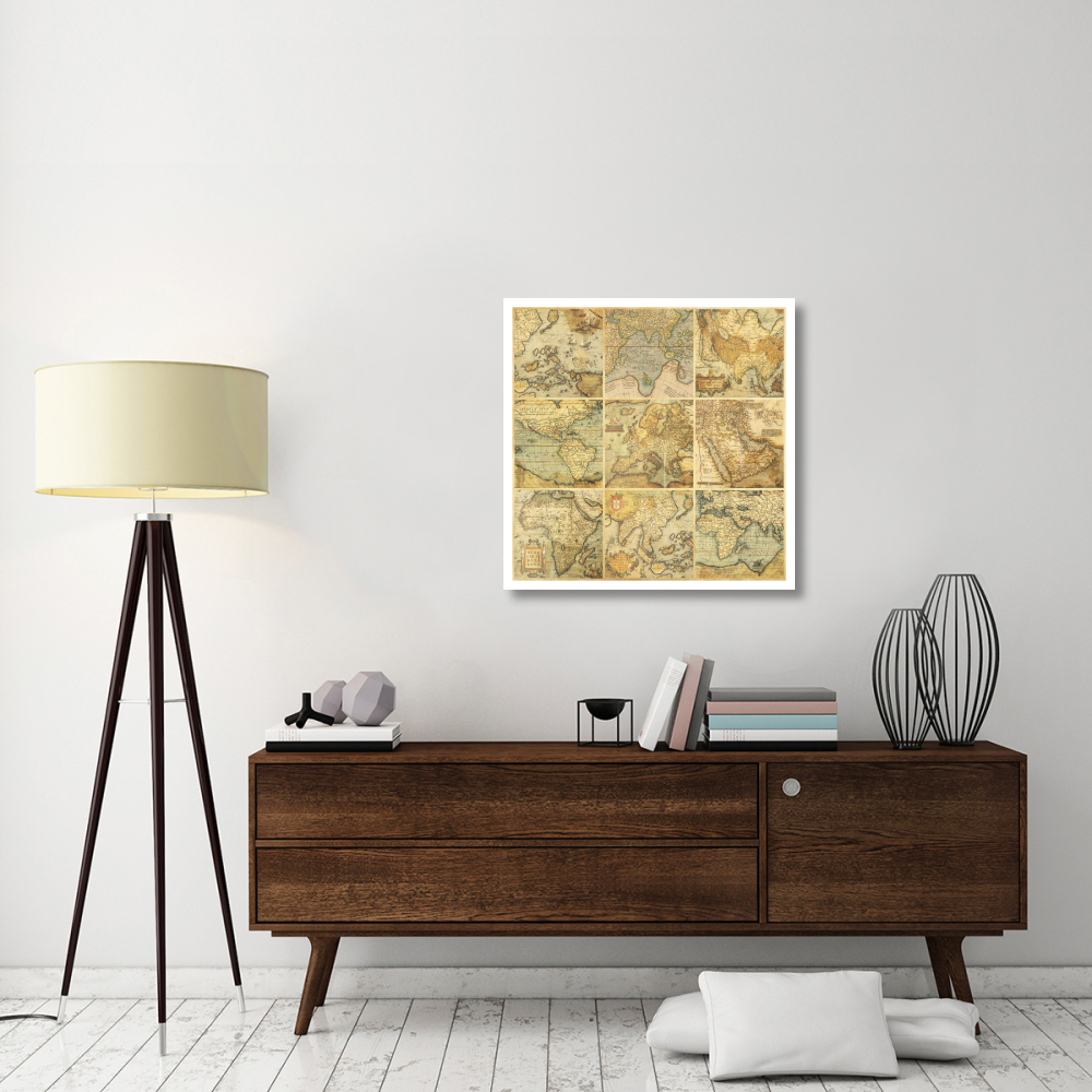 Around the World I-Paper Art-32&quotx32"