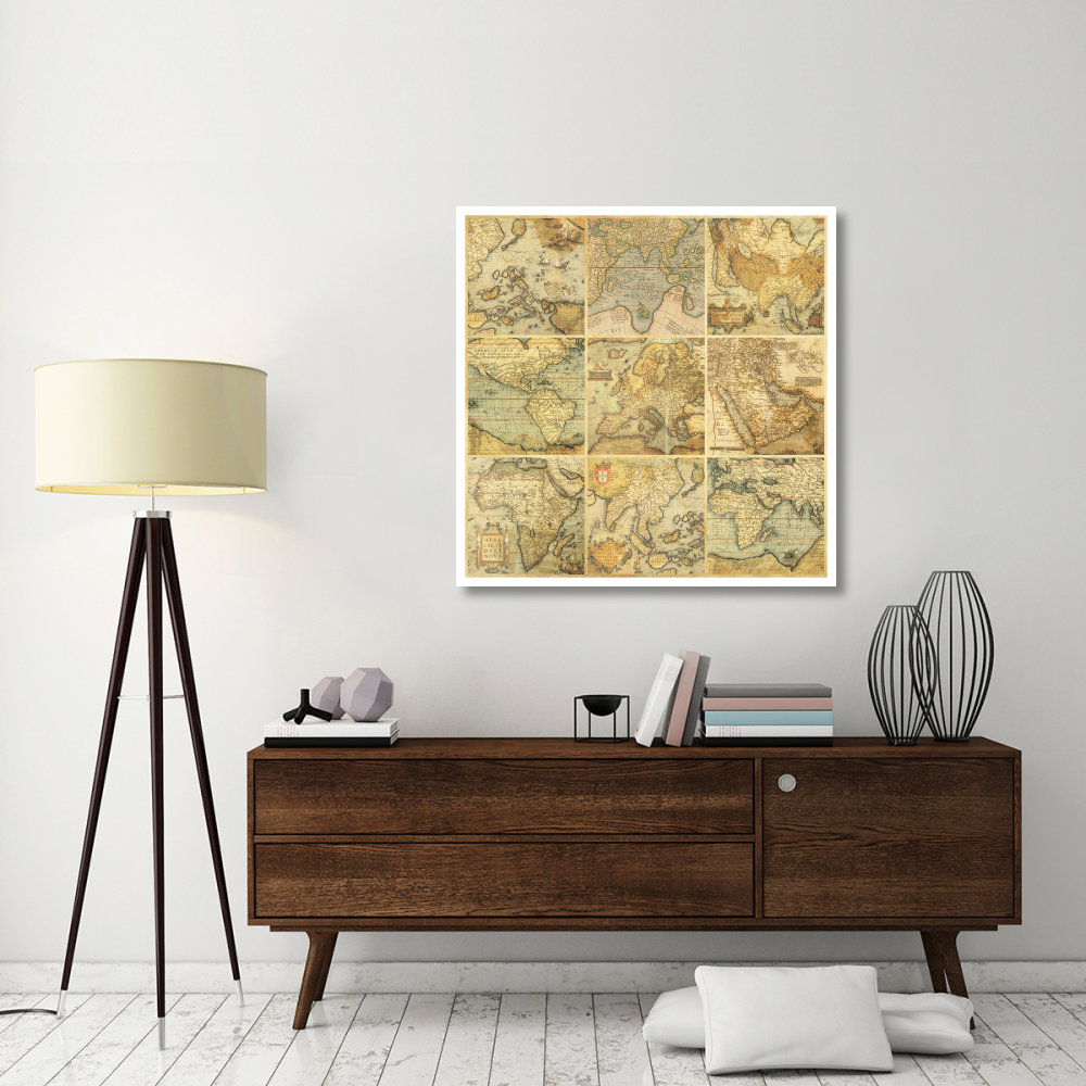 Around the World I-Paper Art-42&quotx42"