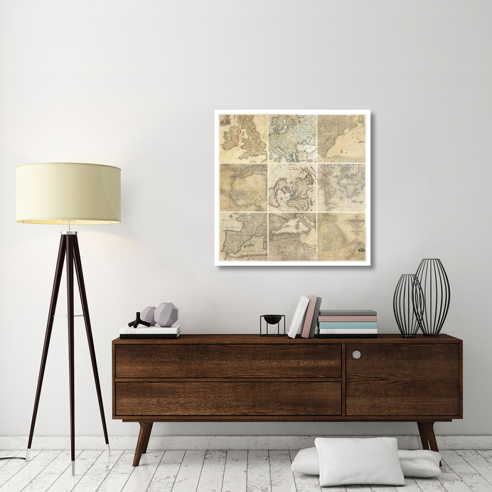 Around the World II-Paper Art-38&quotx38"