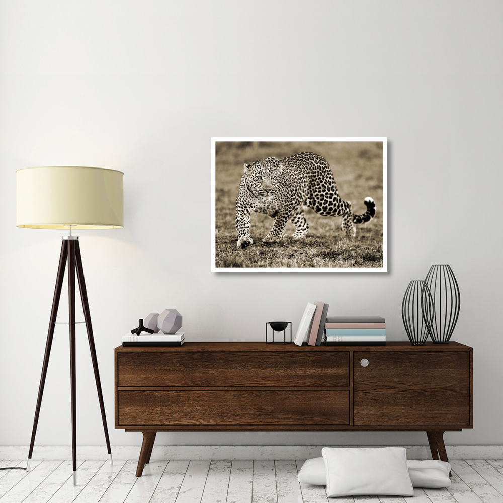 Leopard-Paper Art-42&quotx32"