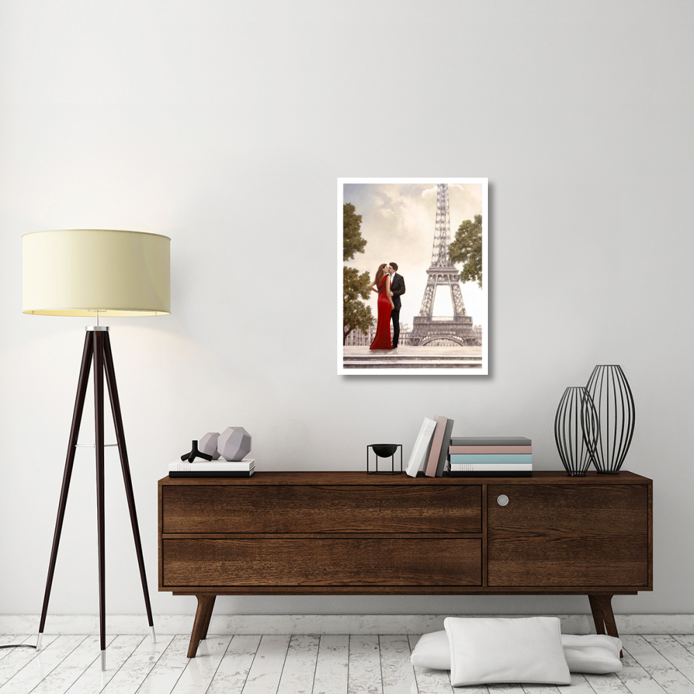 Romance in Paris I-Paper Art-26&quotx34"