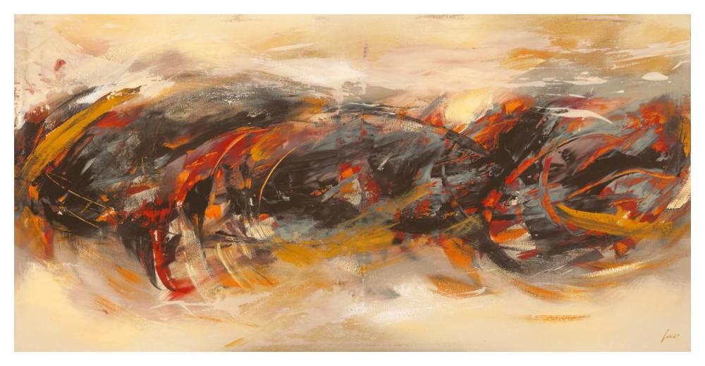 Atmosfera-Paper Art-50"x26"
