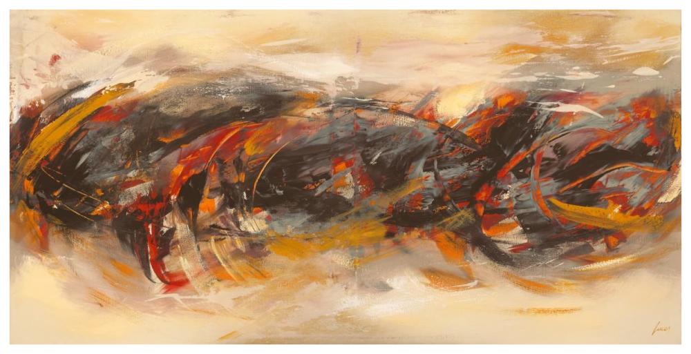 Atmosfera-Paper Art-74"x38"