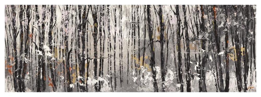 Bosco al mattino-Paper Art-56"x20"