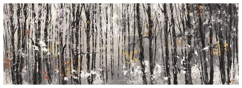 Bosco al mattino-Paper Art-74"x26"