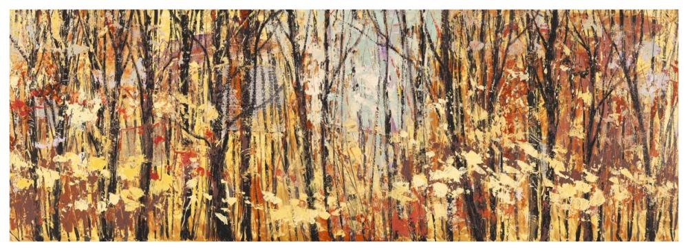 Nel bosco assolato-Paper Art-74"x26"