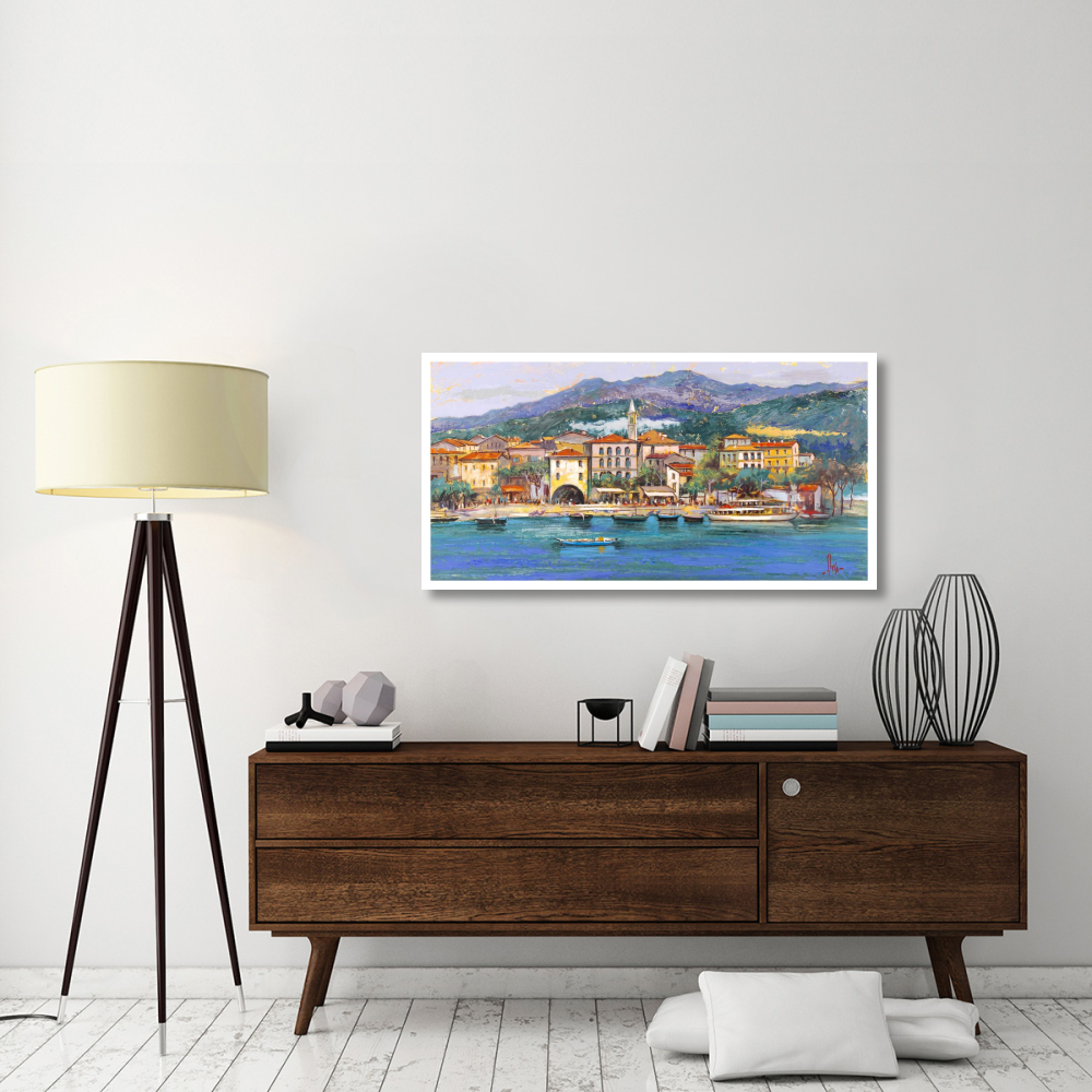 Paese sul Lago-Paper Art-50&quotx26"