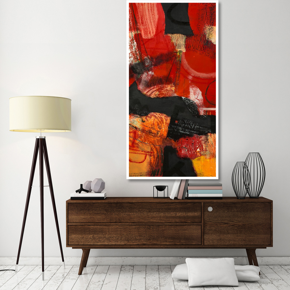 Davanti al fuoco II-Paper Art-38&quotx74"