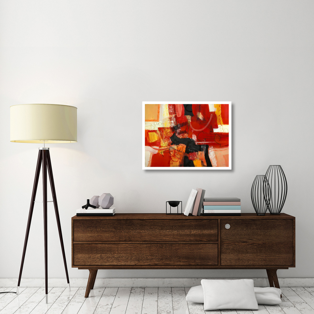 Davanti al fuoco-Paper Art-34&quotx26"