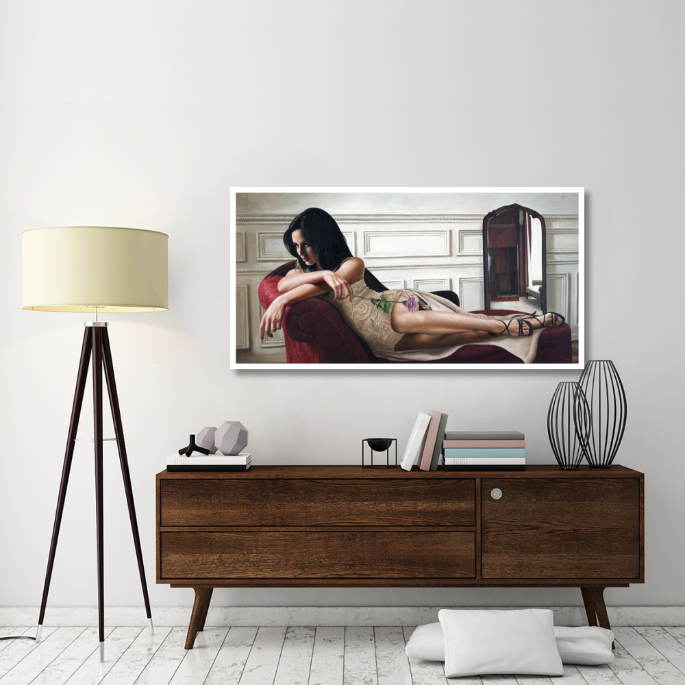 Beauty in an Interior-Paper Art-62&quotx32"