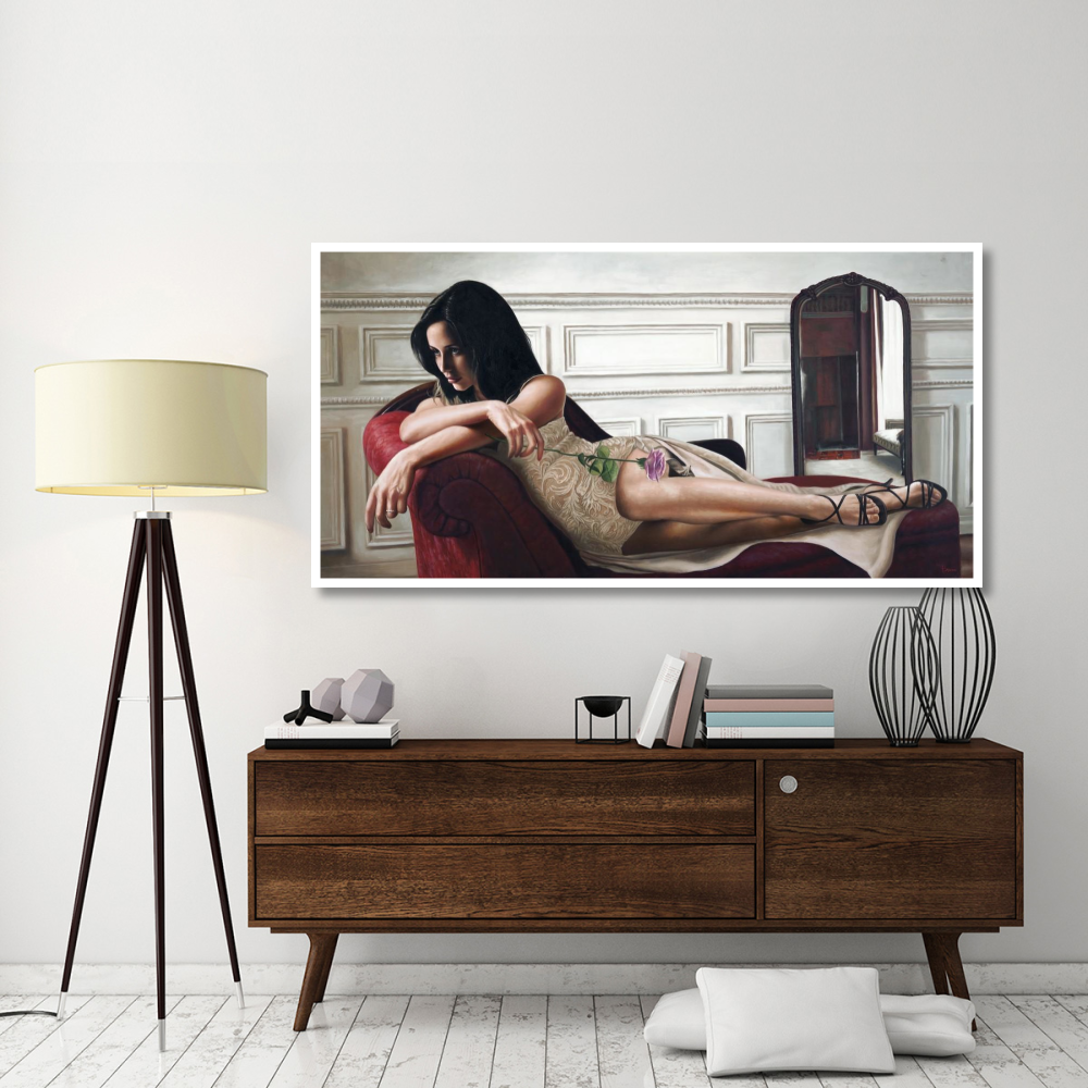 Beauty in an Interior-Paper Art-74&quotx38"