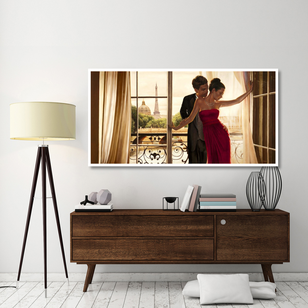 Lovers in Paris-Paper Art-74&quotx38"