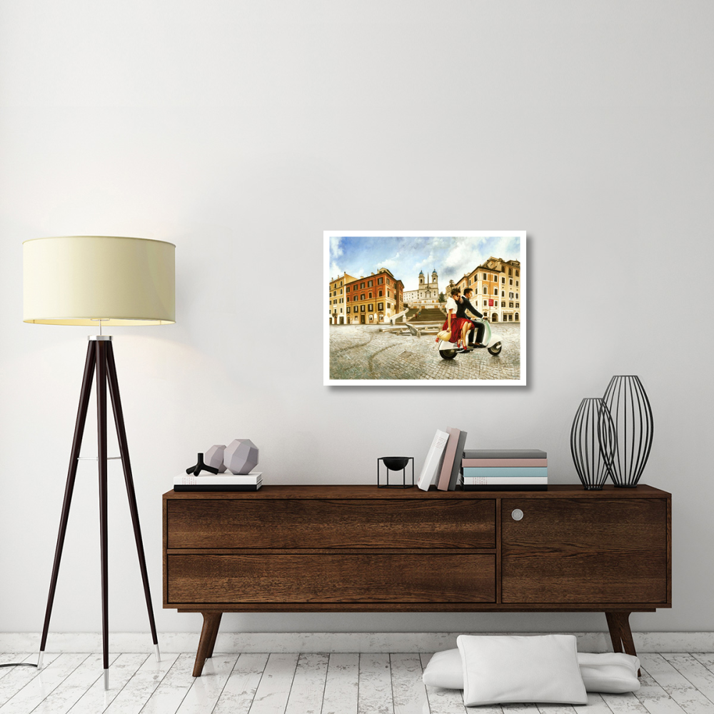 Lovers in Rome-Paper Art-34&quotx26"