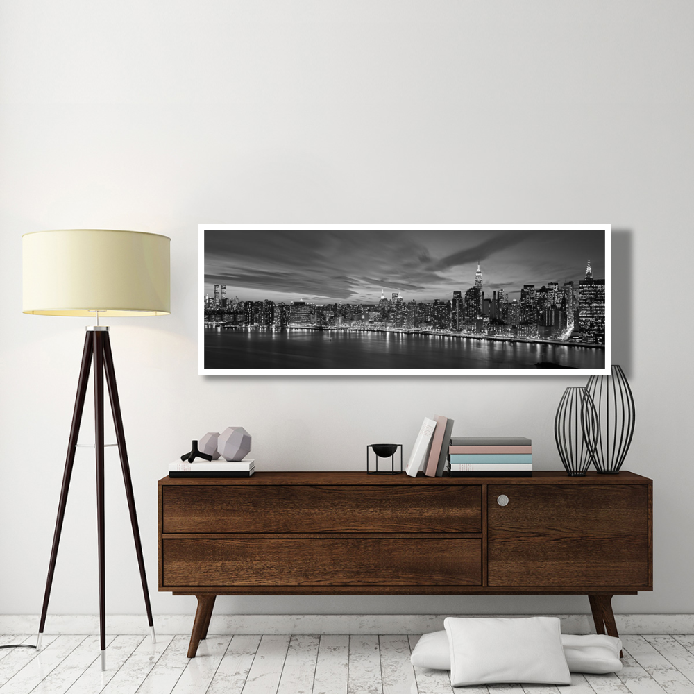 Manhattan Dusk (detail)-Paper Art-74&quotx26"