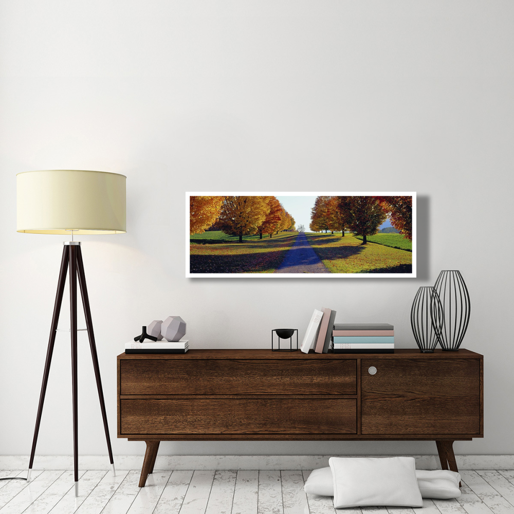 Autumn Road, Storm King Mountain, New York-Paper Art-56&quotx20"