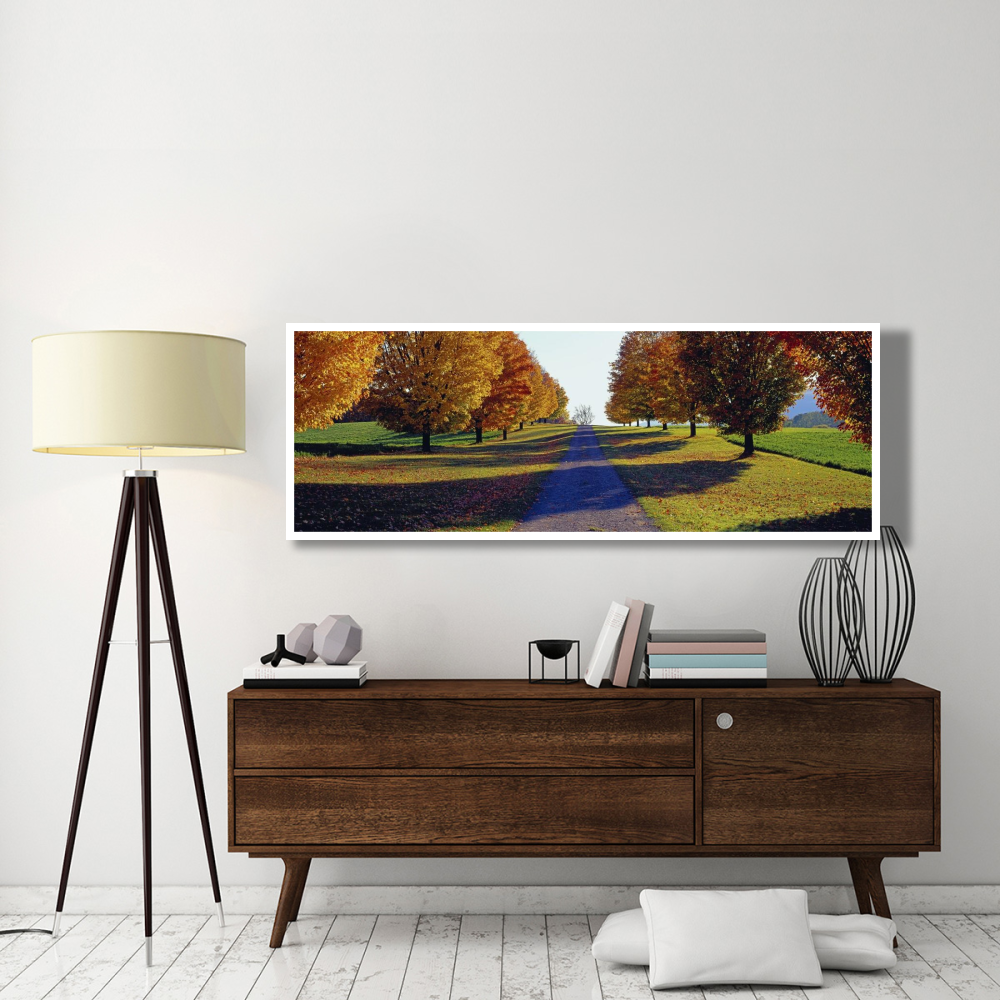 Autumn Road, Storm King Mountain, New York-Paper Art-74&quotx26"