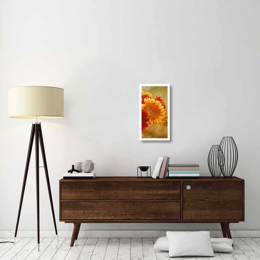 Gerbere nel sole III-Paper Art-14&quotx26"