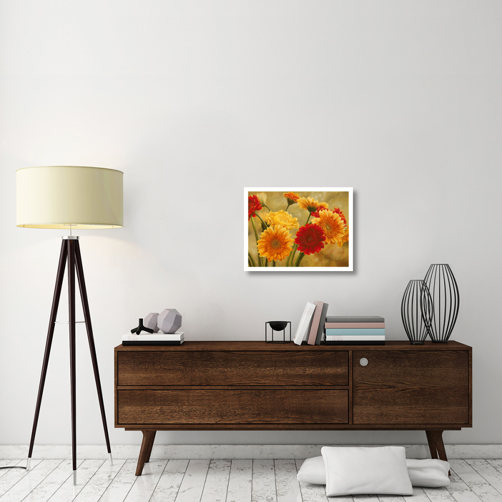 Gerbere nel sole-Paper Art-26&quotx20"