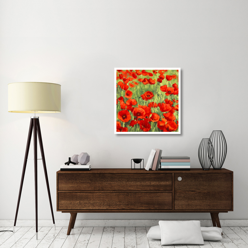 Poppies-Paper Art-32&quotx32"
