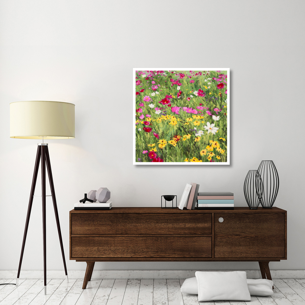 Country Flowers-Paper Art-38&quotx38"