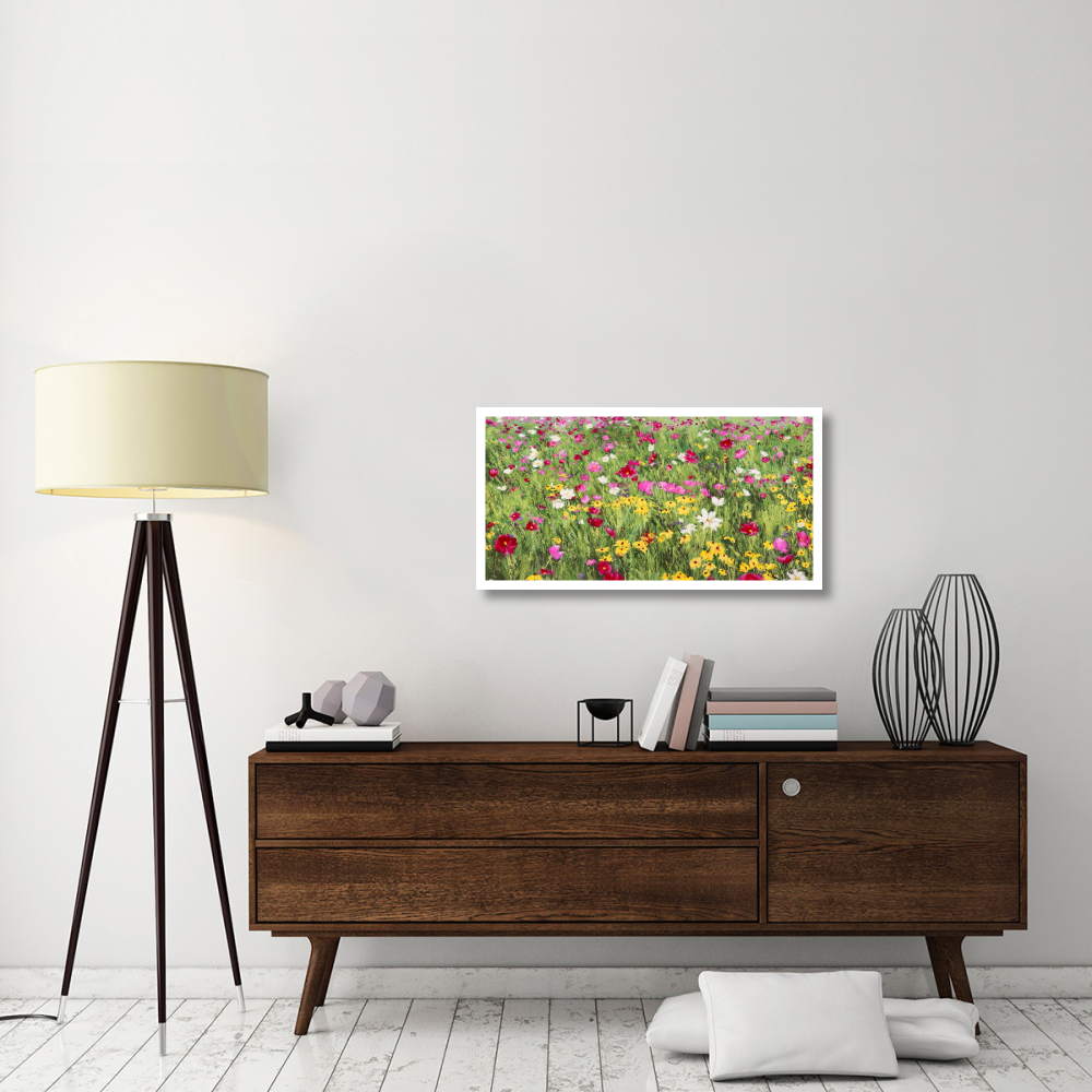 Field of Flowers-Paper Art-38&quotx20"