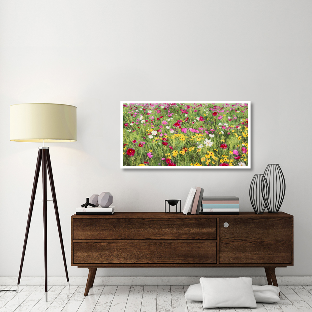 Field of Flowers-Paper Art-50&quotx26"