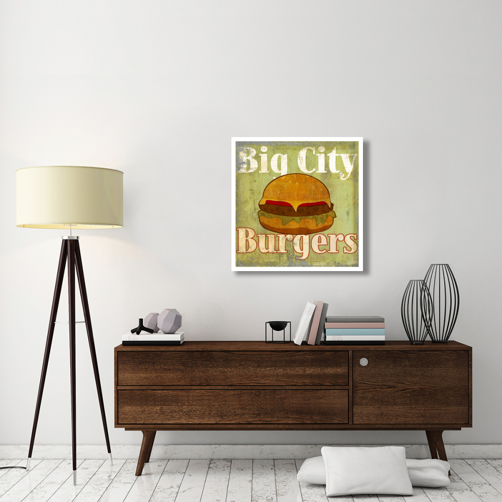 Hamburger-Paper Art-32&quotx32"