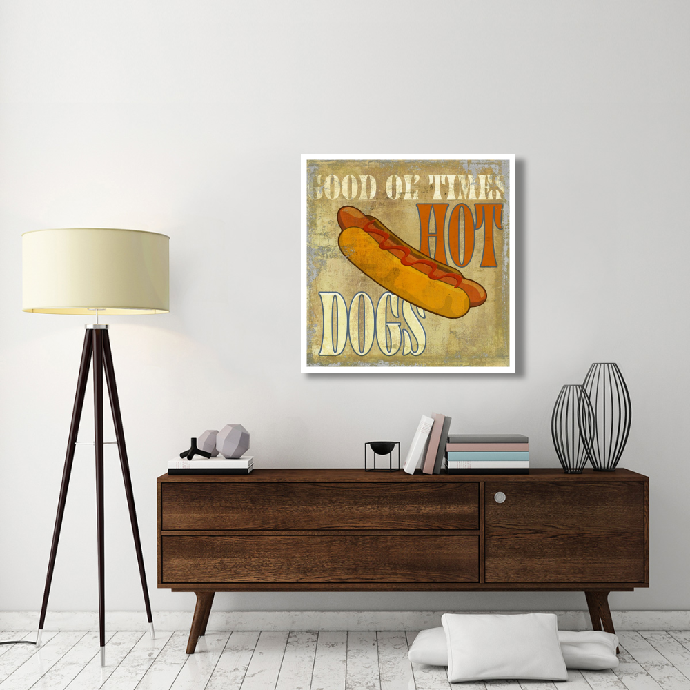 Hot Dog-Paper Art-38&quotx38"