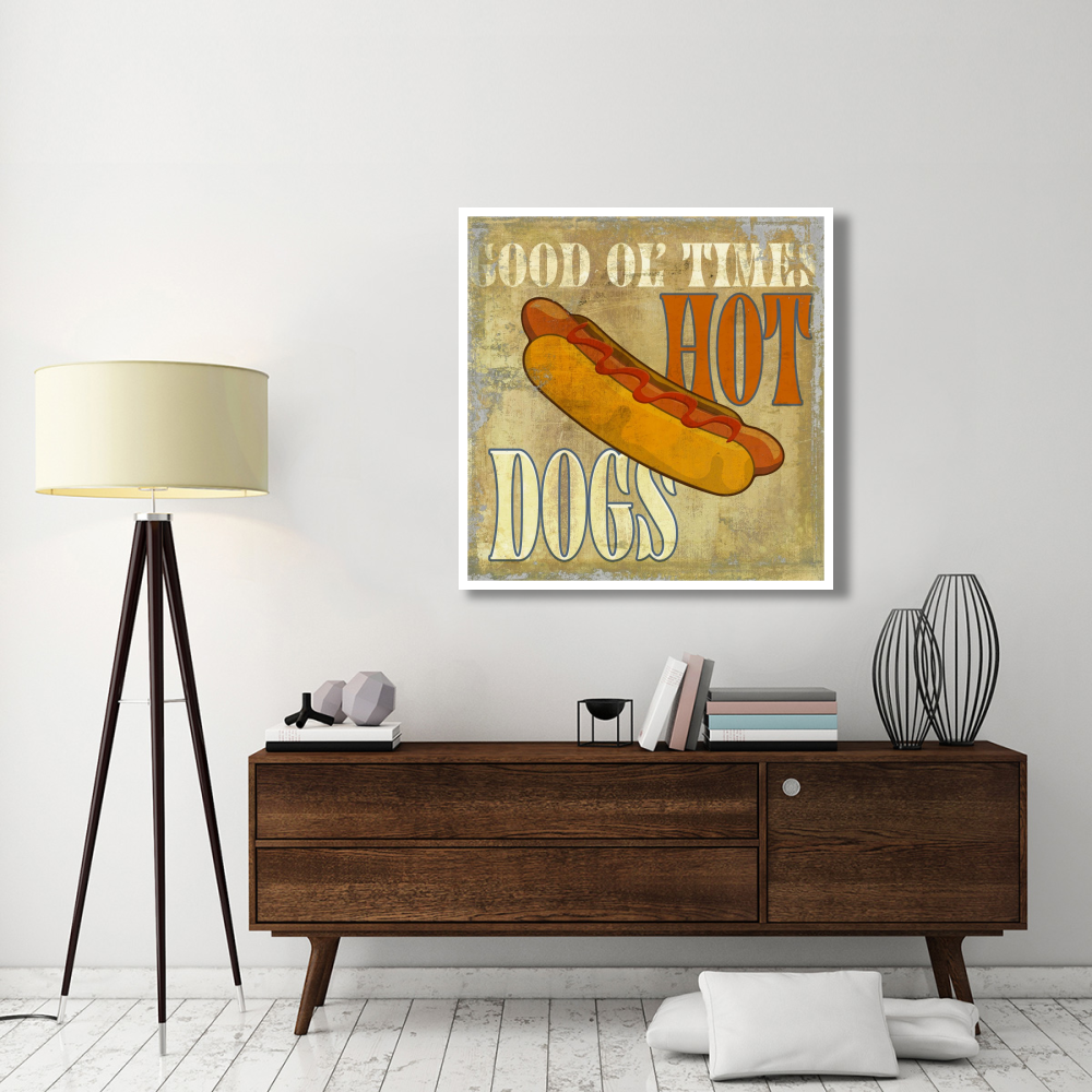 Hot Dog-Paper Art-42&quotx42"