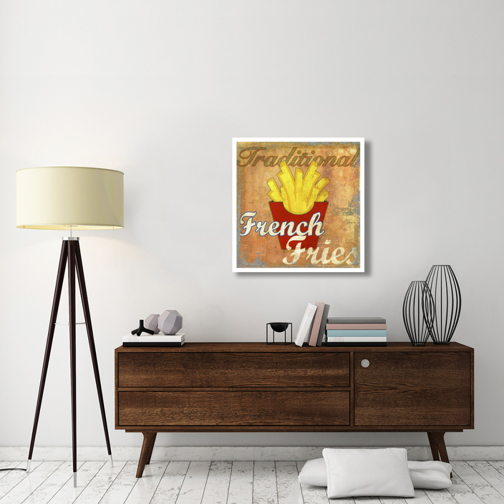 French Fries-Paper Art-32&quotx32"