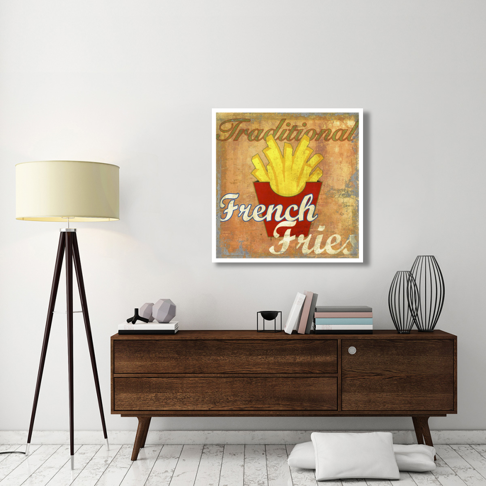 French Fries-Paper Art-38&quotx38"
