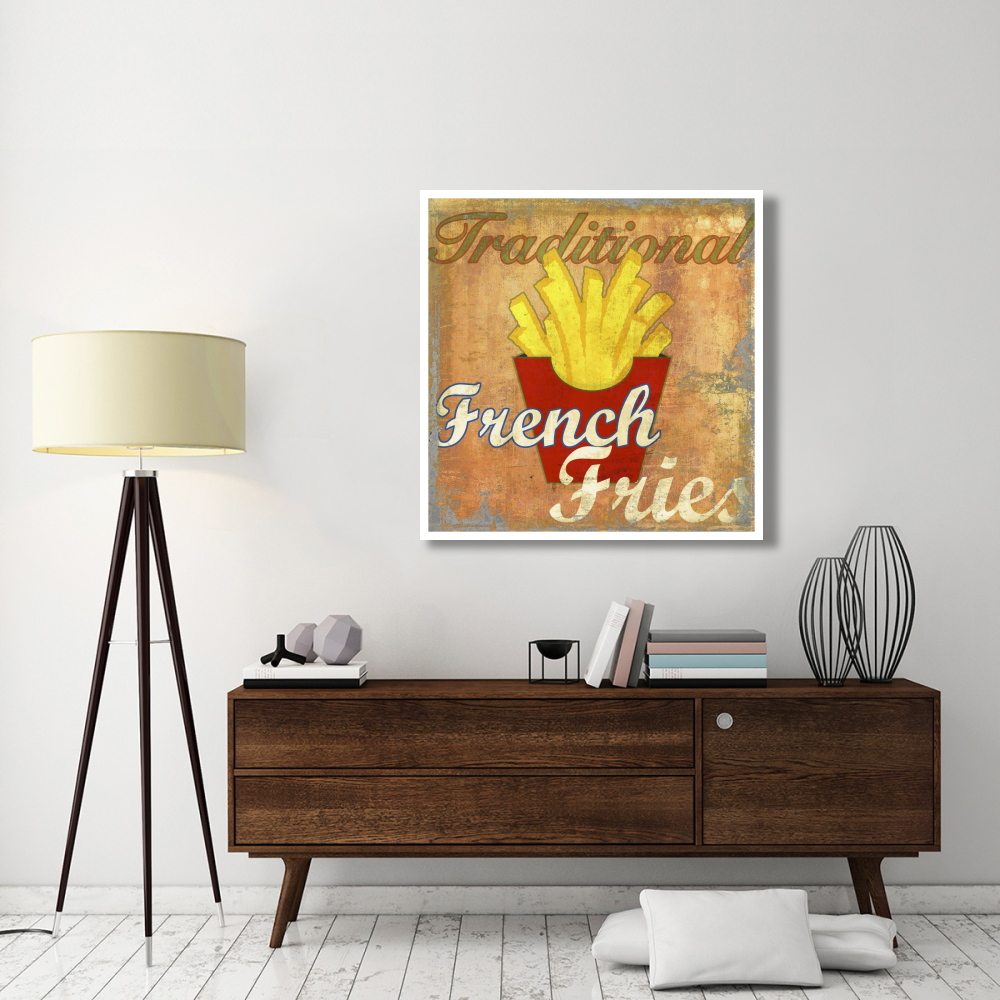 French Fries-Paper Art-42&quotx42"