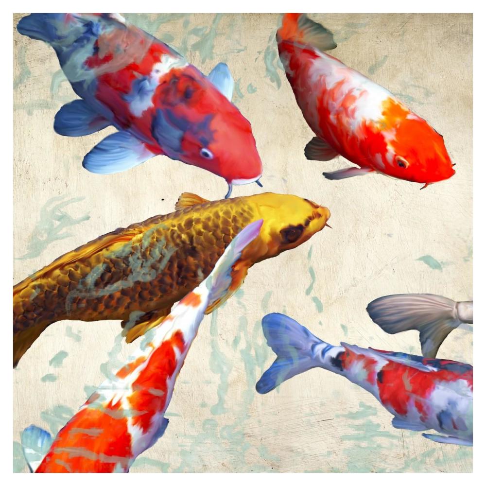 Koi 1-Paper Art-38"x38"