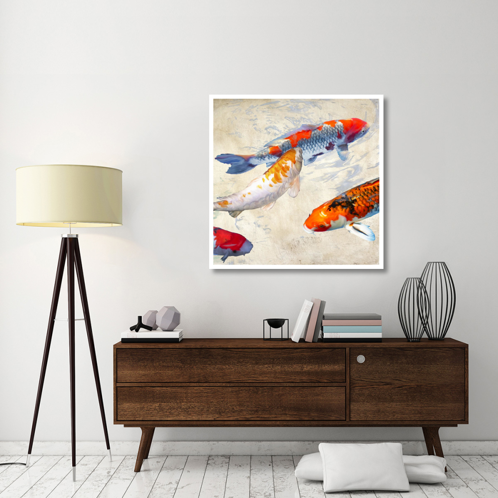 Koi 2-Paper Art-42&quotx42"