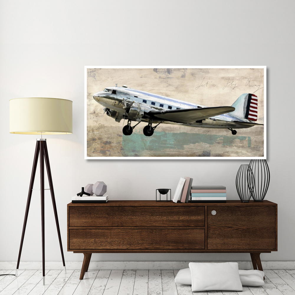 Lets Fly Away-Paper Art-74&quotx38"