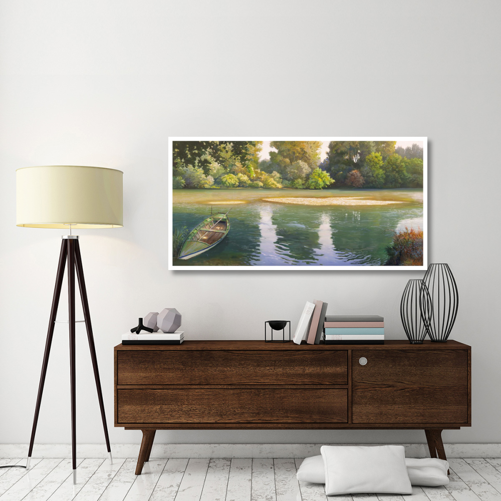 Ansa sul fiume-Paper Art-62&quotx32"