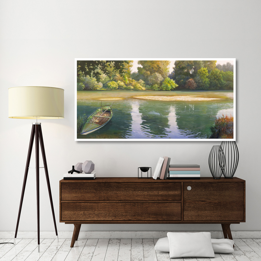 Ansa sul fiume-Paper Art-74&quotx38"