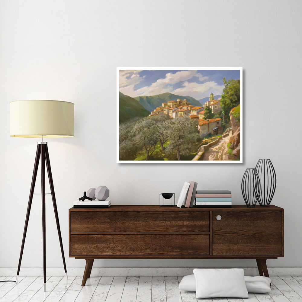 Borgo degli ulivi-Paper Art-50&quotx38"