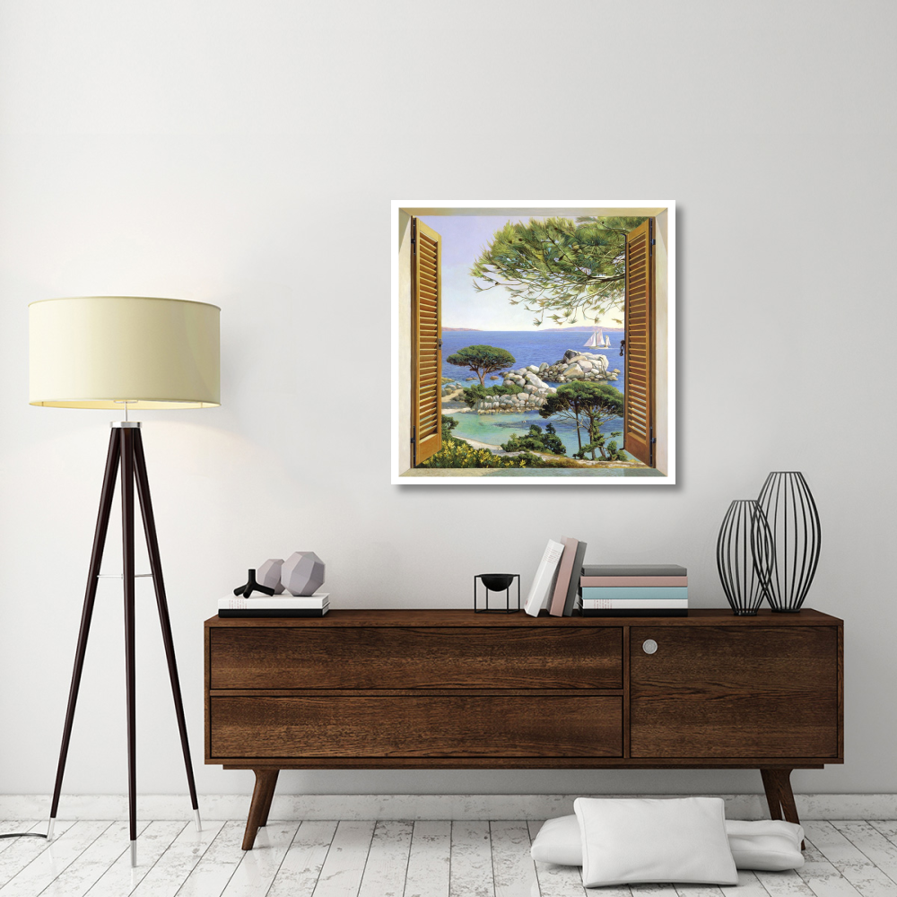 Finestra sul Mediterraneo-Paper Art-38&quotx38"