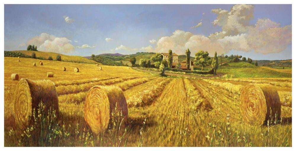 Campo in Toscana-Paper Art-74"x38"