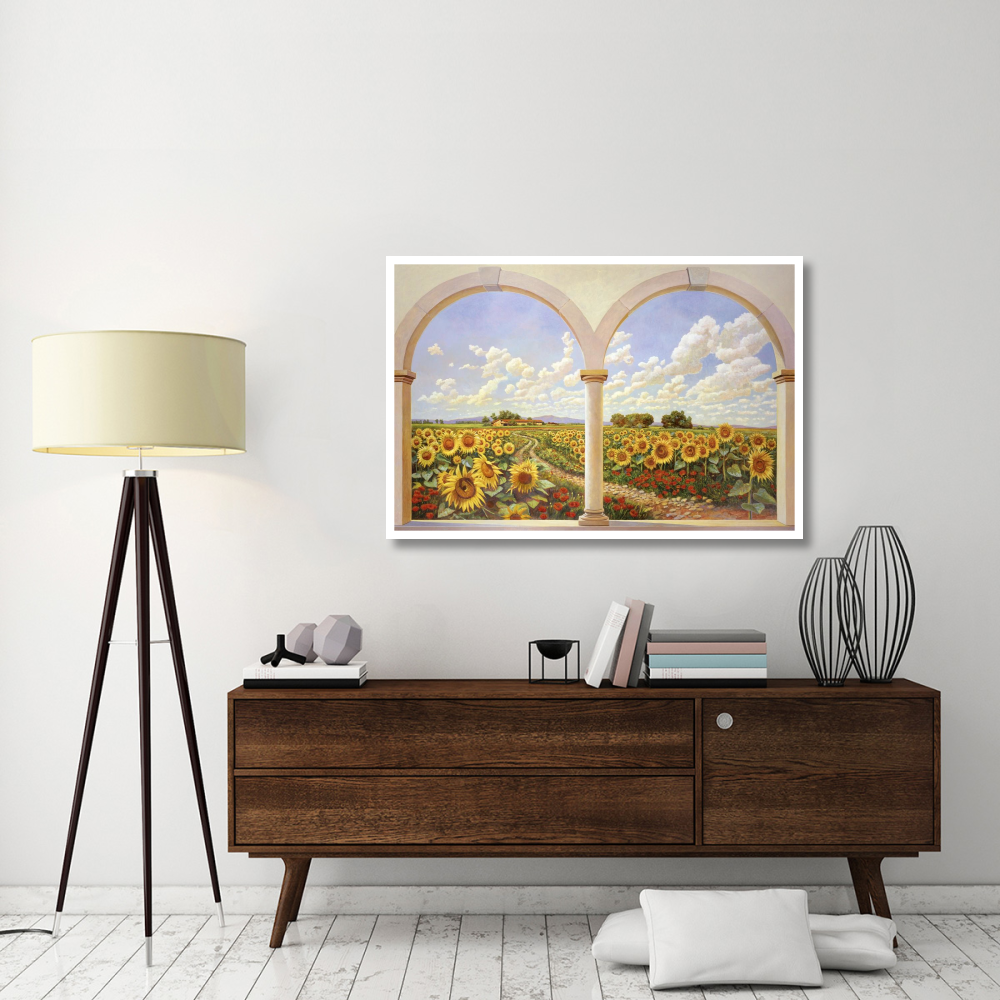 Strada dei girasoli-Paper Art-50&quotx34"