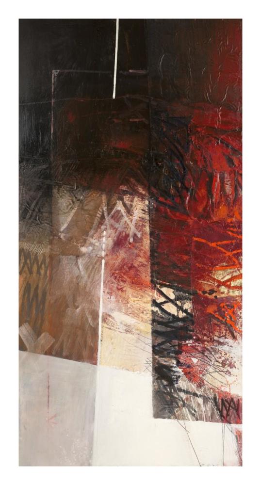 Paesaggio I-Paper Art-14"x26"