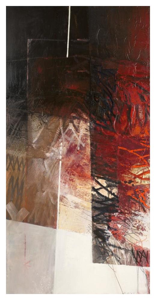 Paesaggio I-Paper Art-26"x50"