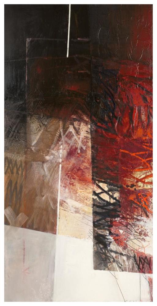 Paesaggio I-Paper Art-38"x74"