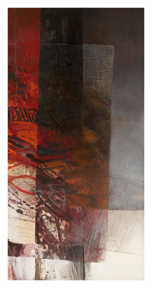 Paesaggio II-Paper Art-20"x38"