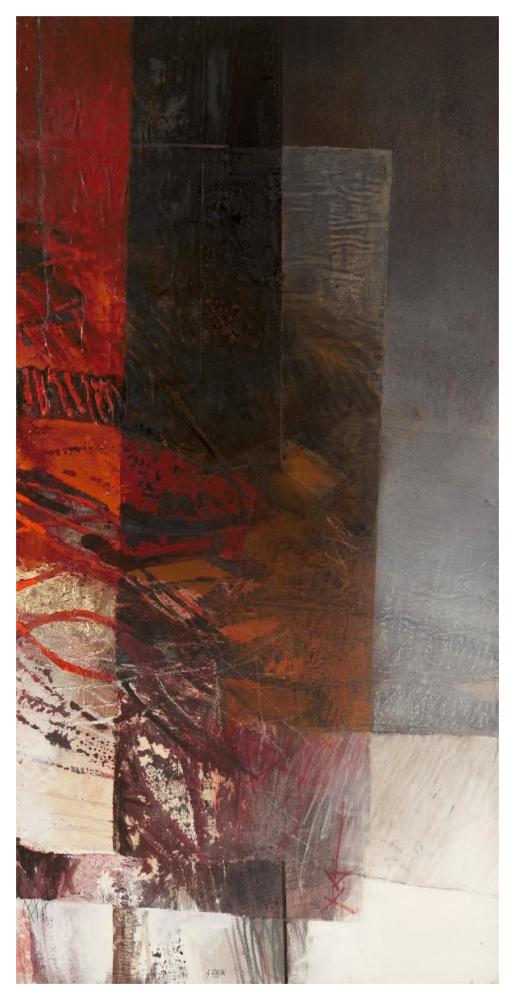 Paesaggio II-Paper Art-32"x62"