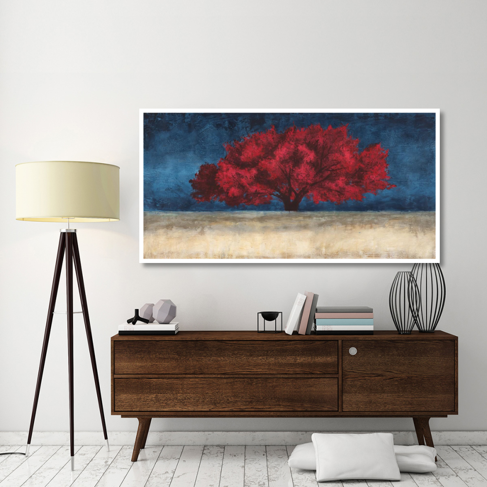 Red Tree-Paper Art-74&quotx38"