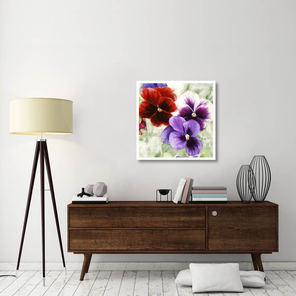 Pansies I-Paper Art-32&quotx32"