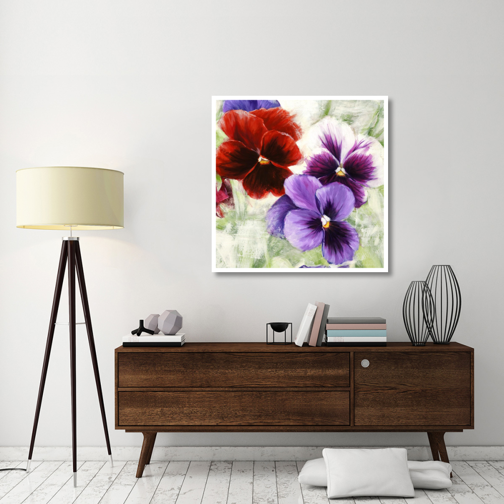 Pansies I-Paper Art-42&quotx42"